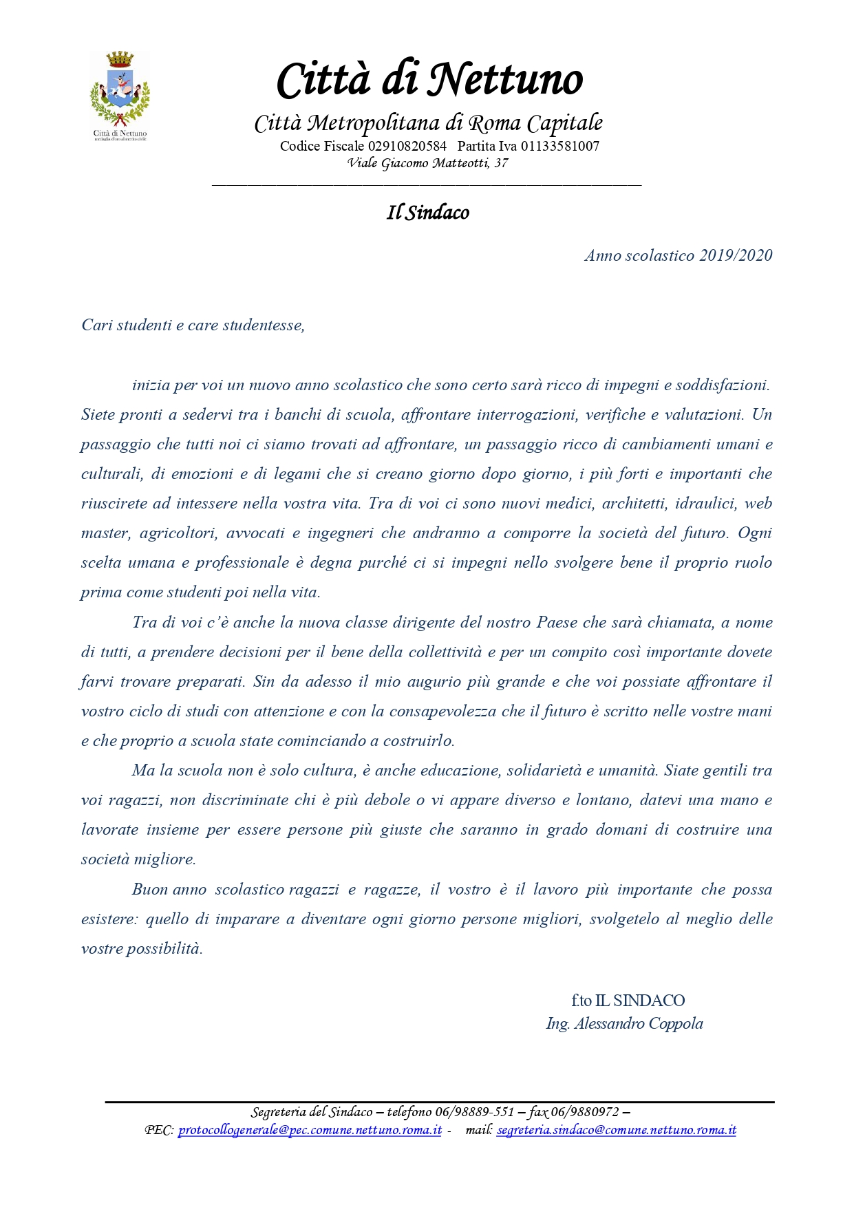 lettera inizio anno scolastico Sindaco_page-0001.jpg